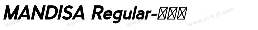 MANDISA Regular字体转换